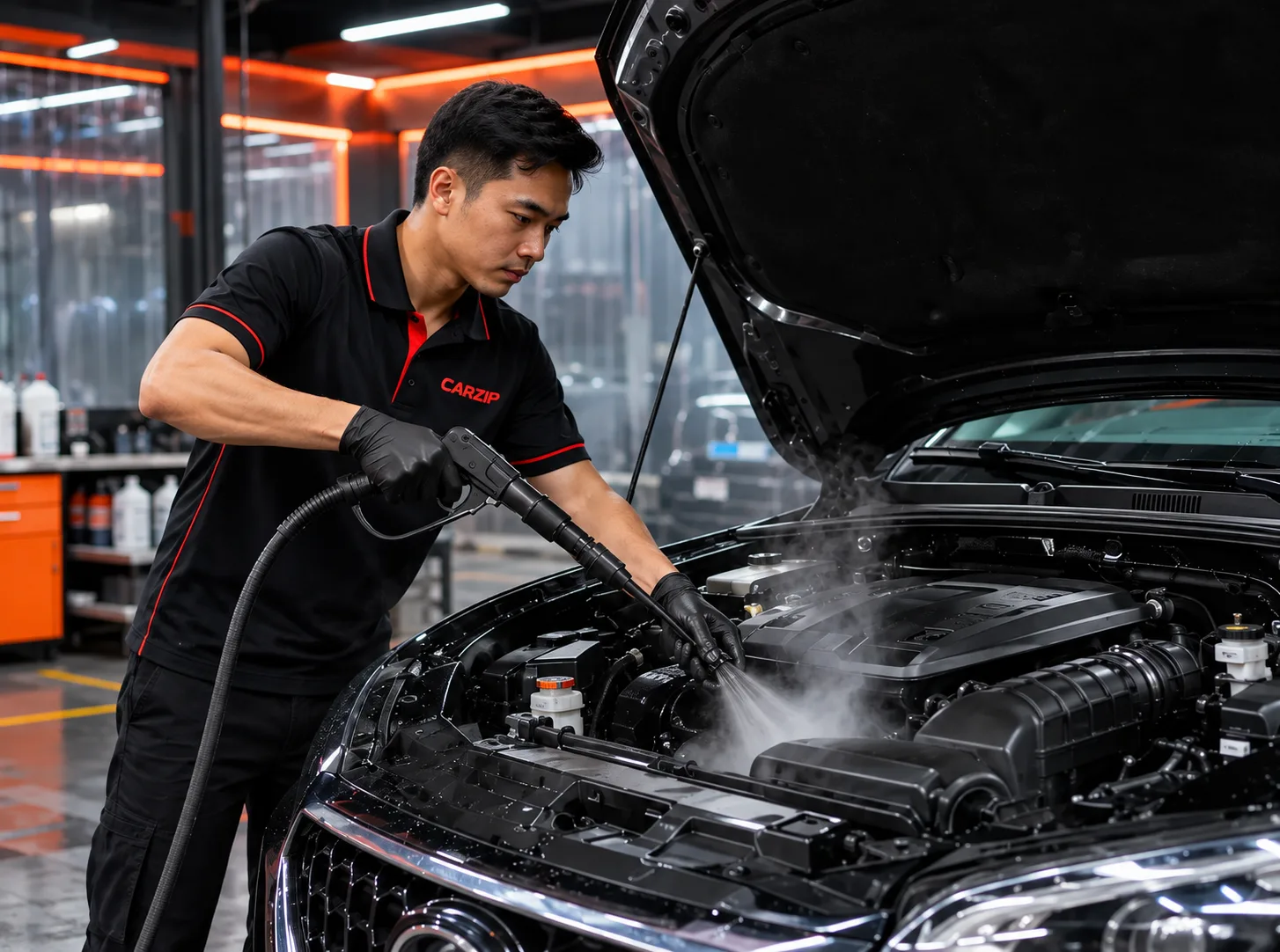 Dịch vụ vệ sinh khoang máy ô tô