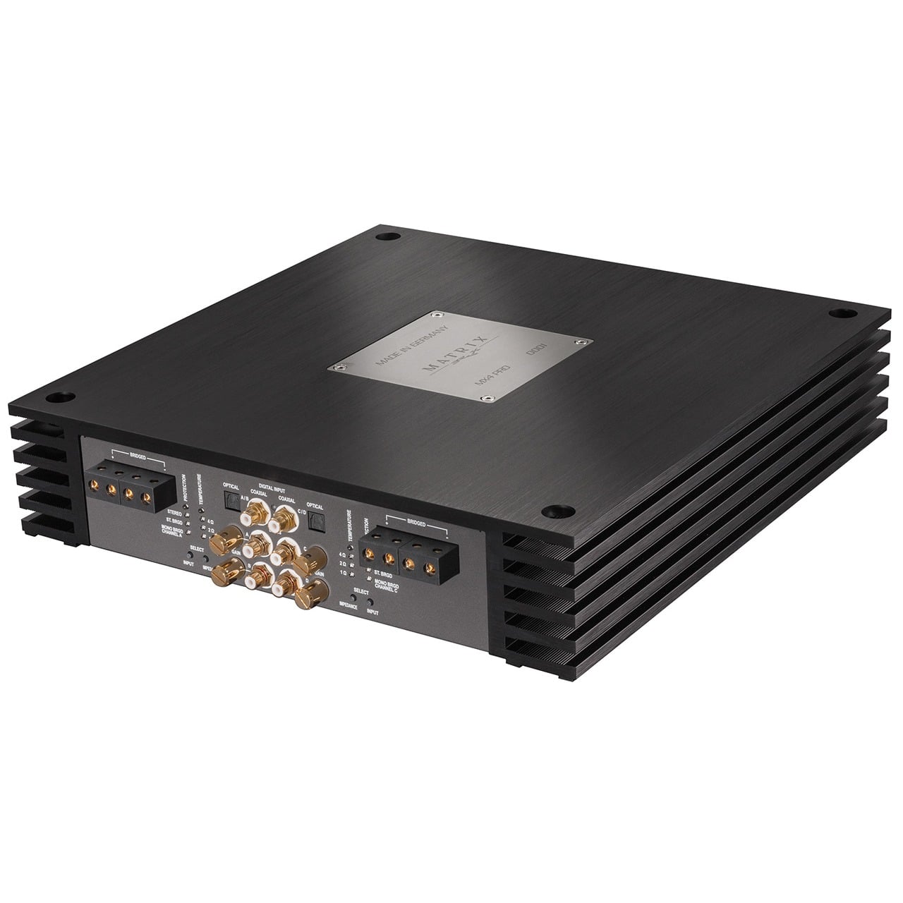 Amply Ô Tô 4 Kênh Brax MX4 PRO 4x300W Ổn Định 1 Ohm Ngõ Số