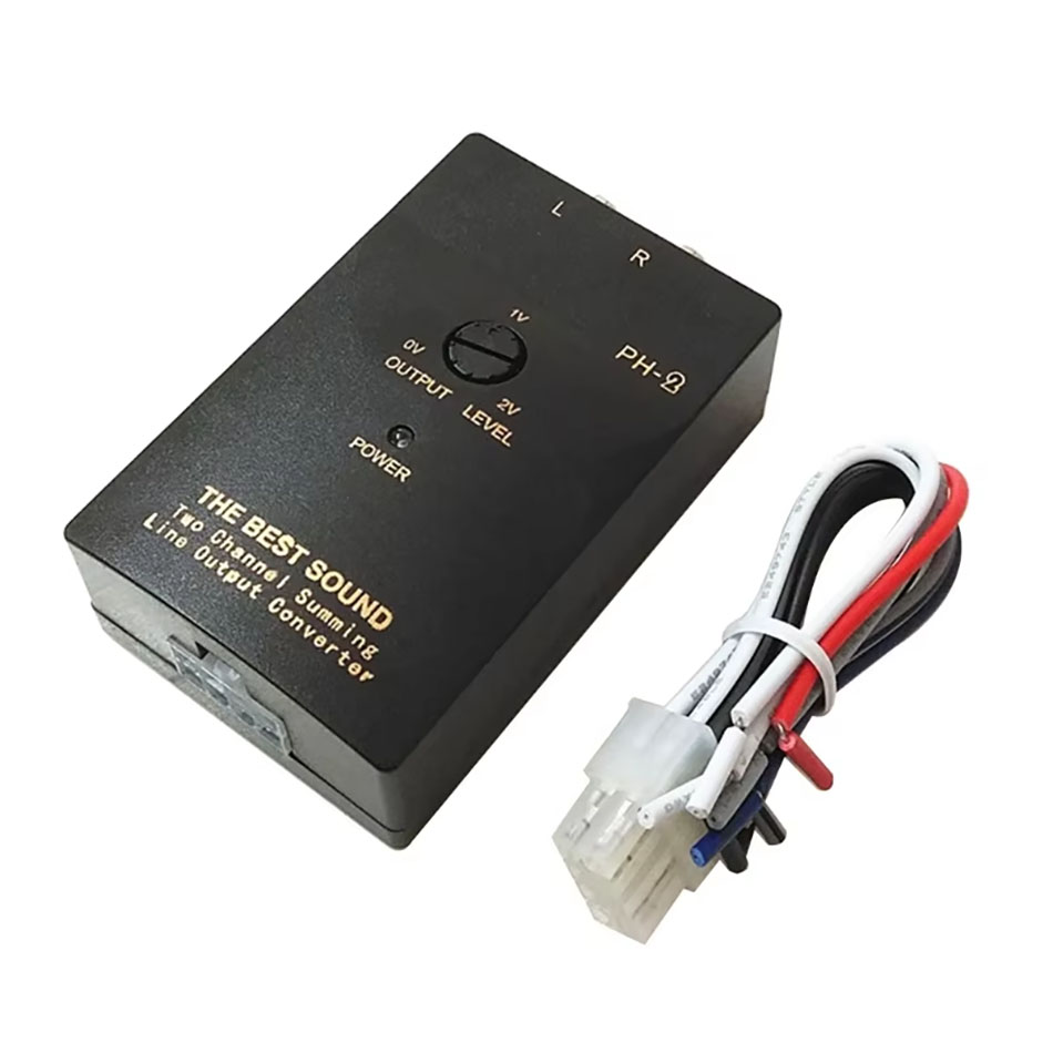 Bộ Chuyển Đổi Tín Hiệu Line Out Ô Tô Mona Hi-Low Sang RCA 2 Kênh