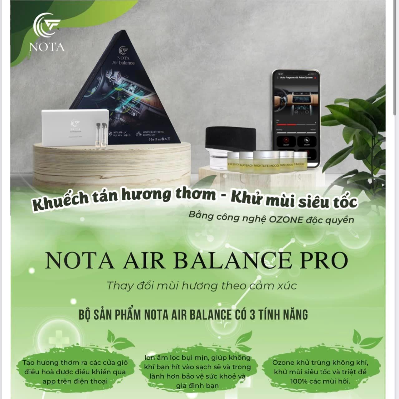 Bộ Khuếch Tán Nước Hoa Ô Tô Nota Air Balance Pro 1 Cốc Hương - Ảnh phụ