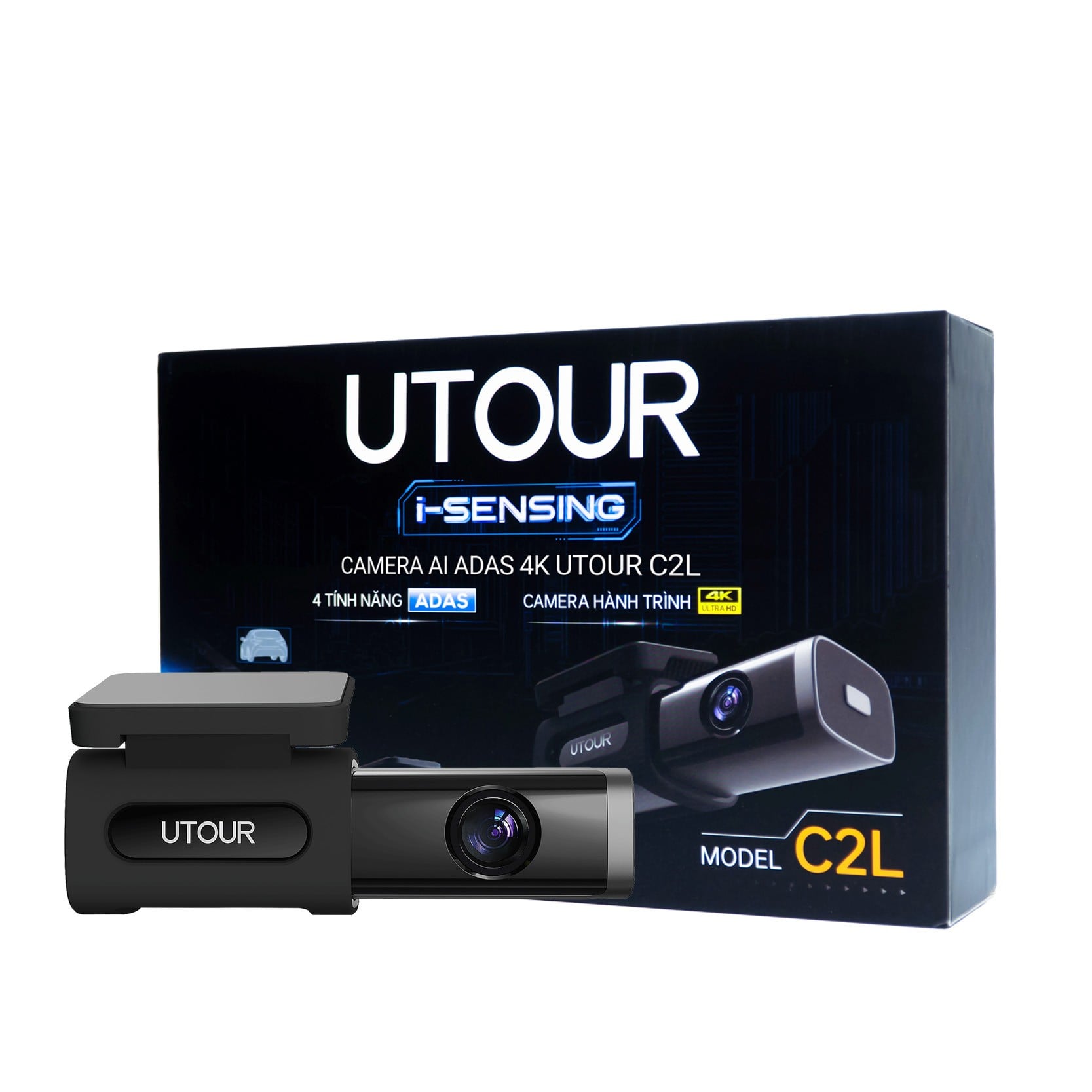 Camera Hành Trình Ô Tô Utour C2L 4K Kèm Camera Sau H300 - Ảnh phụ