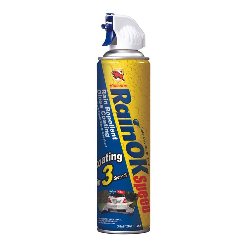 Chai Xịt Chống Bám Nước Kính Ô Tô Bullsone RainOK Speed 380ml