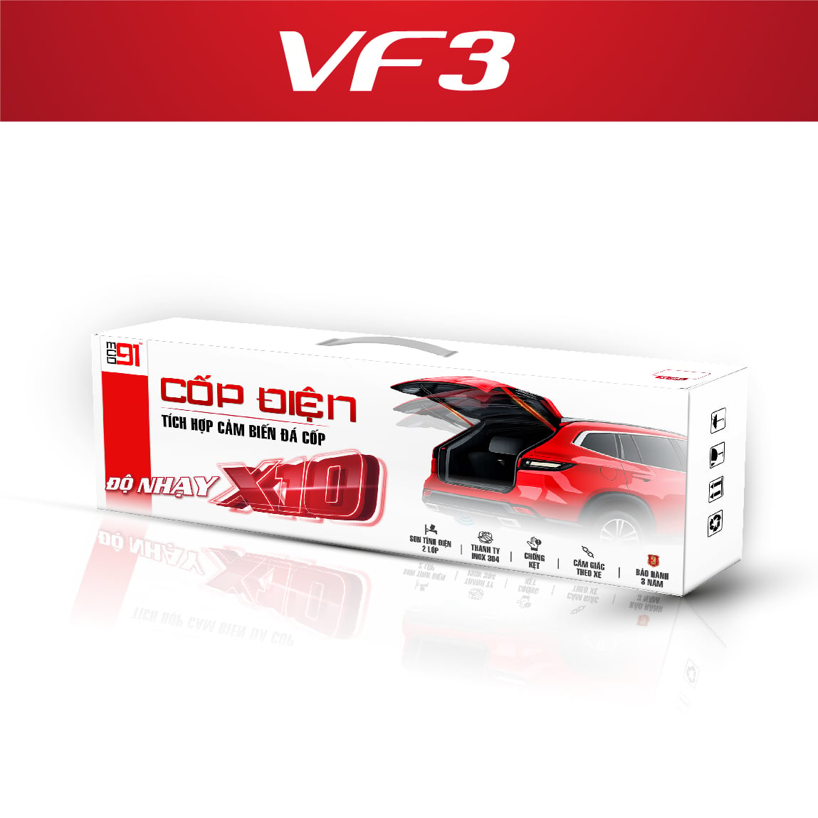 Cốp Điện MCD91 VinFast VF3 Kèm Đá Cốp
