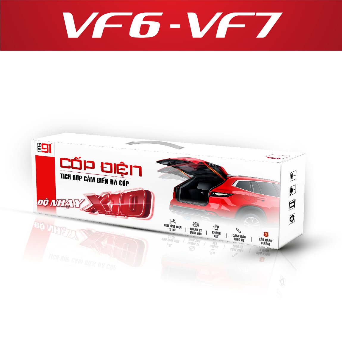 Cốp Điện MCD91 VinFast VF6, VF7 Kèm Đá Cốp