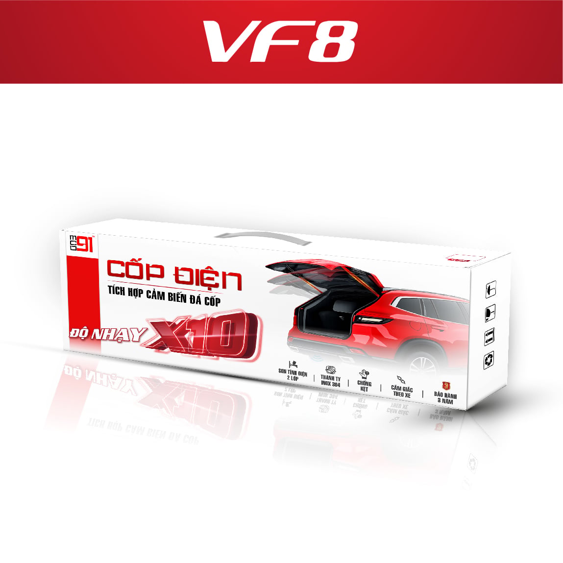 Cốp Điện MCD91 VinFast VF8 Kèm Đá Cốp