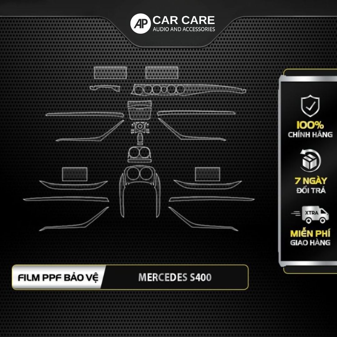 Dán PPF nội thất ô tô MERCEDES S-CLASS