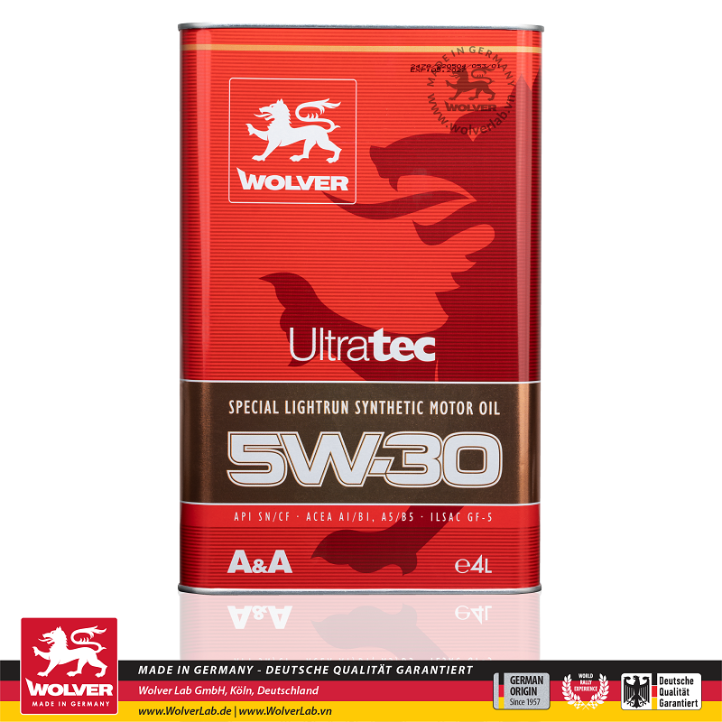 Dầu nhớt động cơ ô tô Wolver UltraTec 5W30 A1