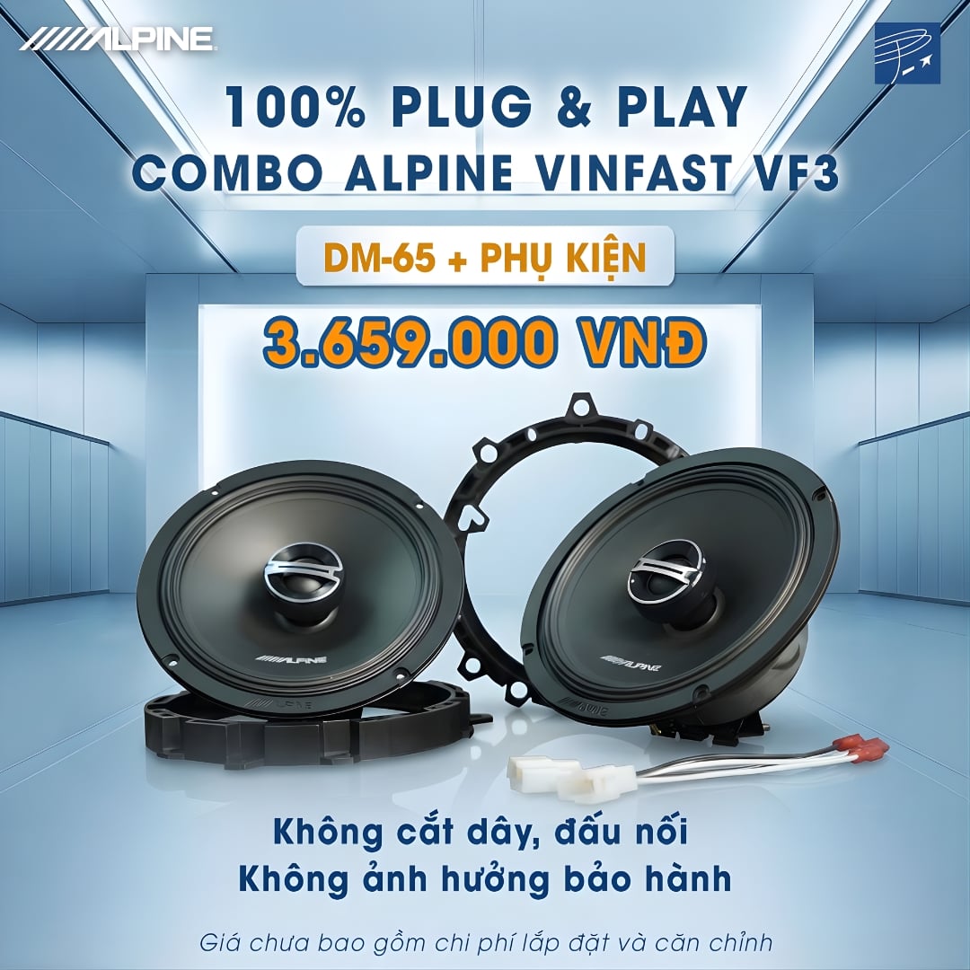 Độ loa ô tô Alpine VinFast VF3 - Ảnh phụ
