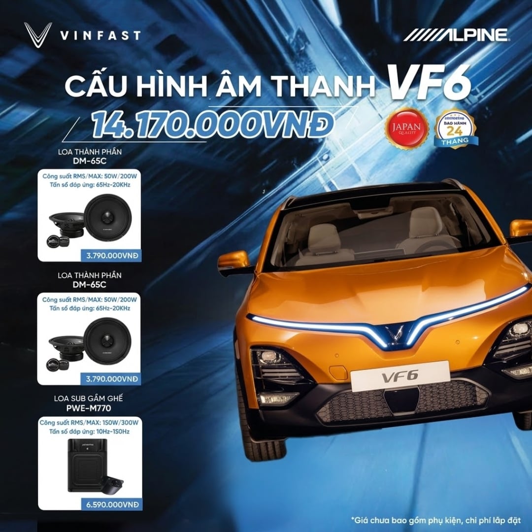 Độ loa ô tô Alpine VinFast VF6 - Ảnh phụ