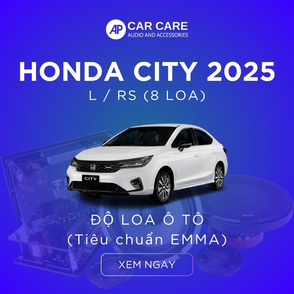 Độ loa ô tô Honda City 2025 (8 loa)