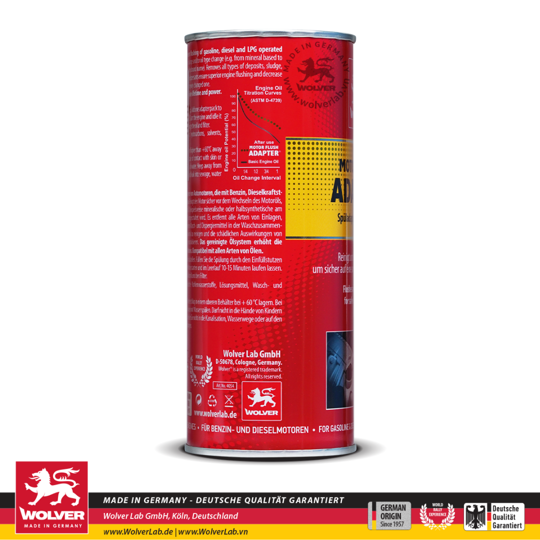 Dung Dịch Súc Rửa Hệ Thống Nhớt Wolver Motor Flush Adapter 350ml - Ảnh phụ