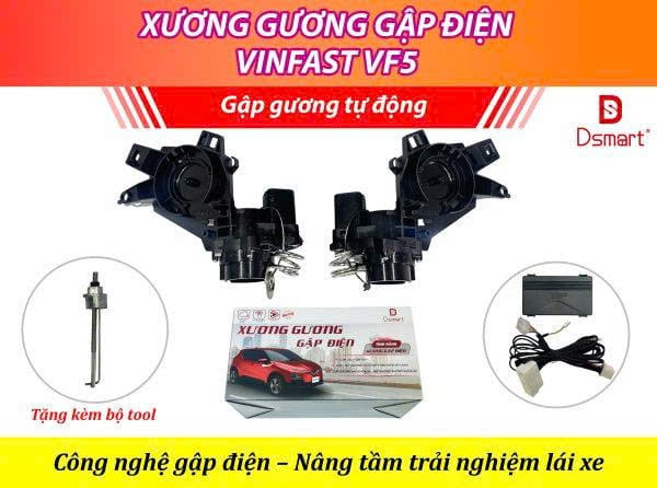 Gập Gương Tự Động VinFast VF5 2023+ Dsmart Xương Gương Gập Điện