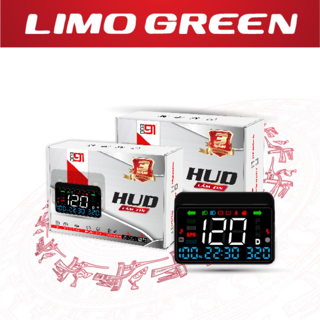 HUD Ô Tô MCD91 VinFast Limo Green Hiển Thị Kính Lái