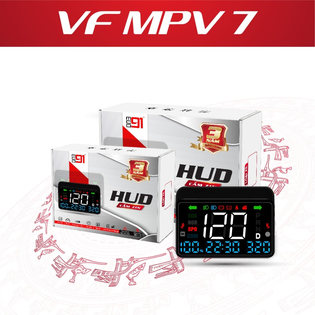 HUD Ô Tô MCD91 VinFast VF MPV7 Hiển Thị Kính Lái