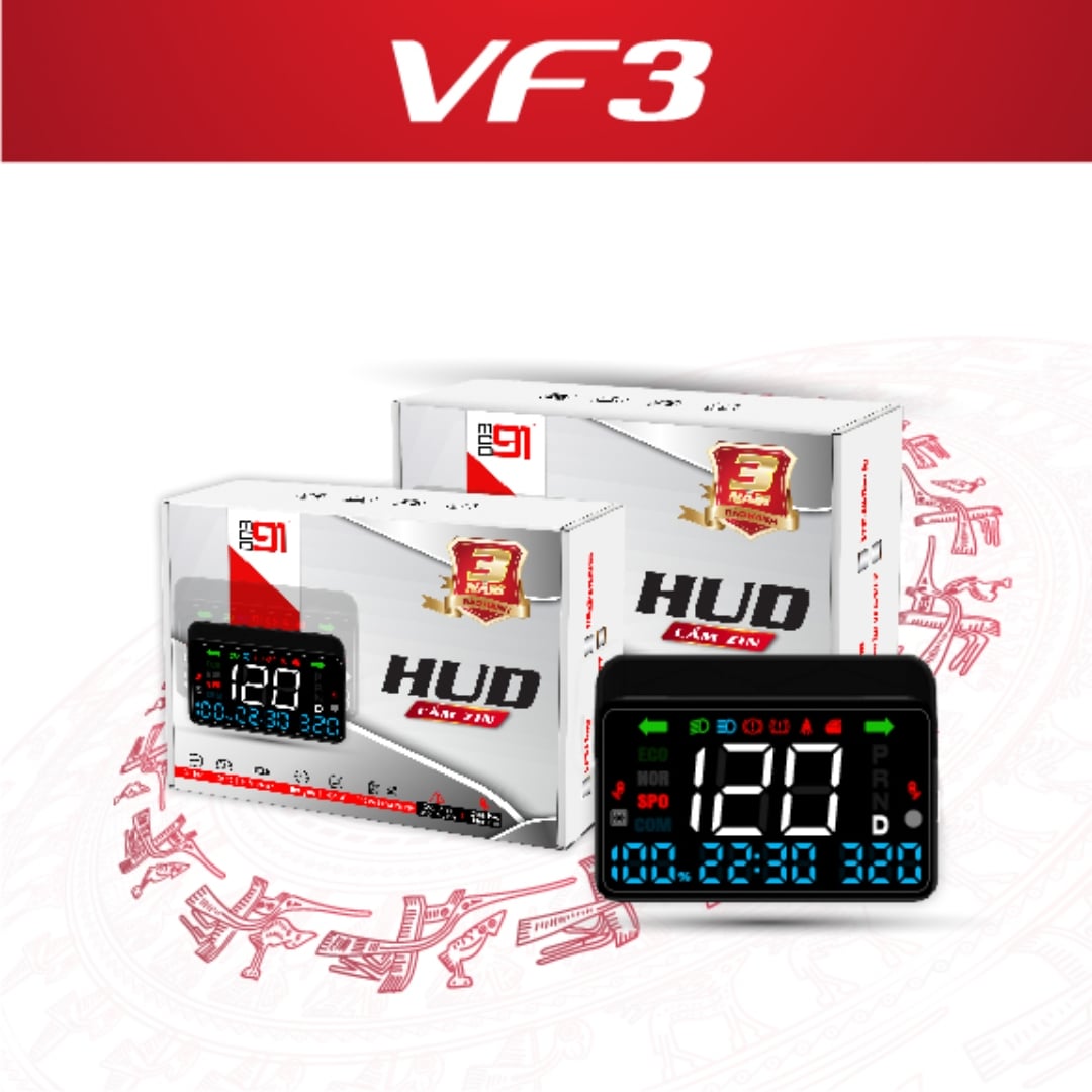 HUD Ô Tô MCD91 VinFast VF3 Hiển Thị Kính Lái