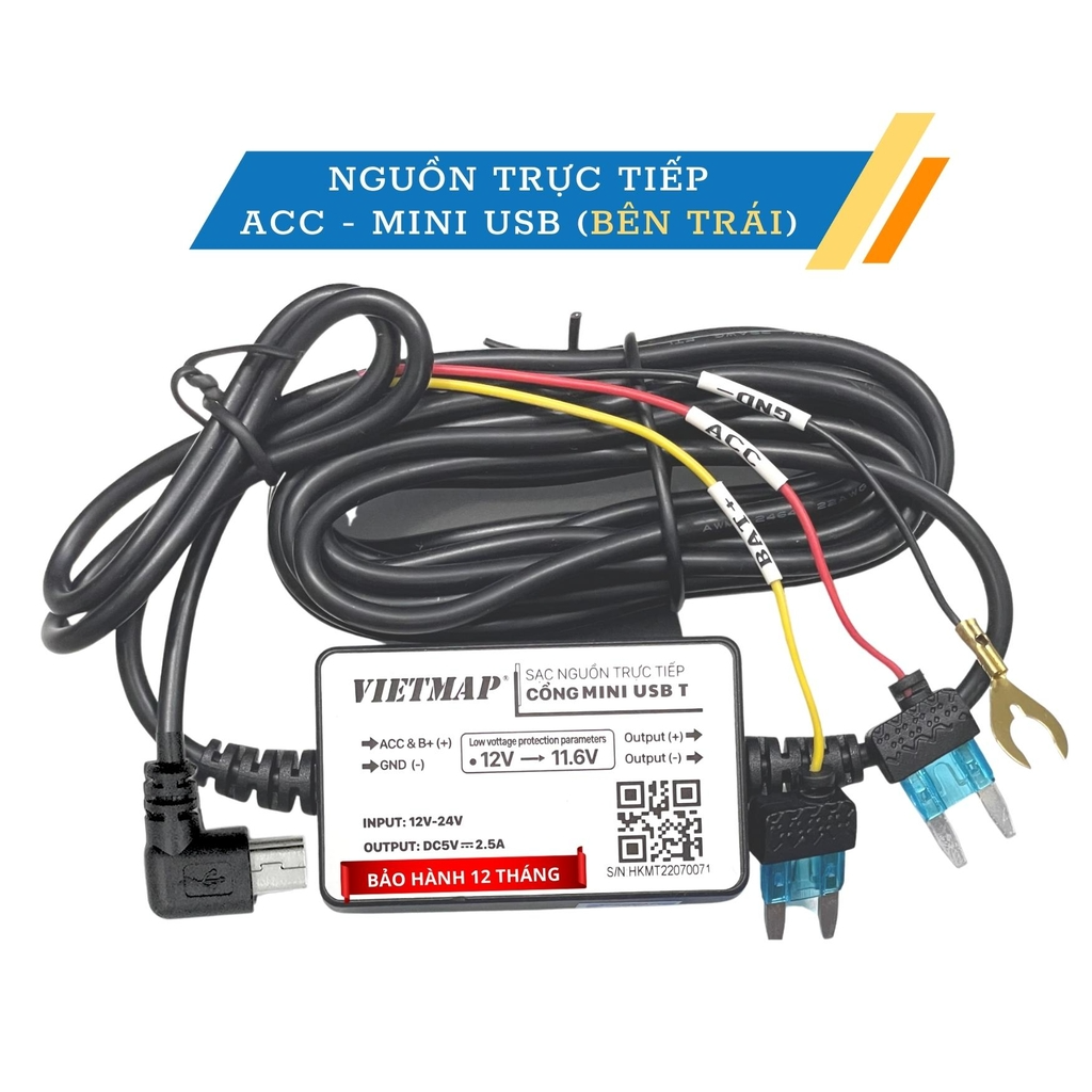 Kit Nguồn Camera Hành Trình Vietmap ACC Trực Tiếp - Ảnh phụ