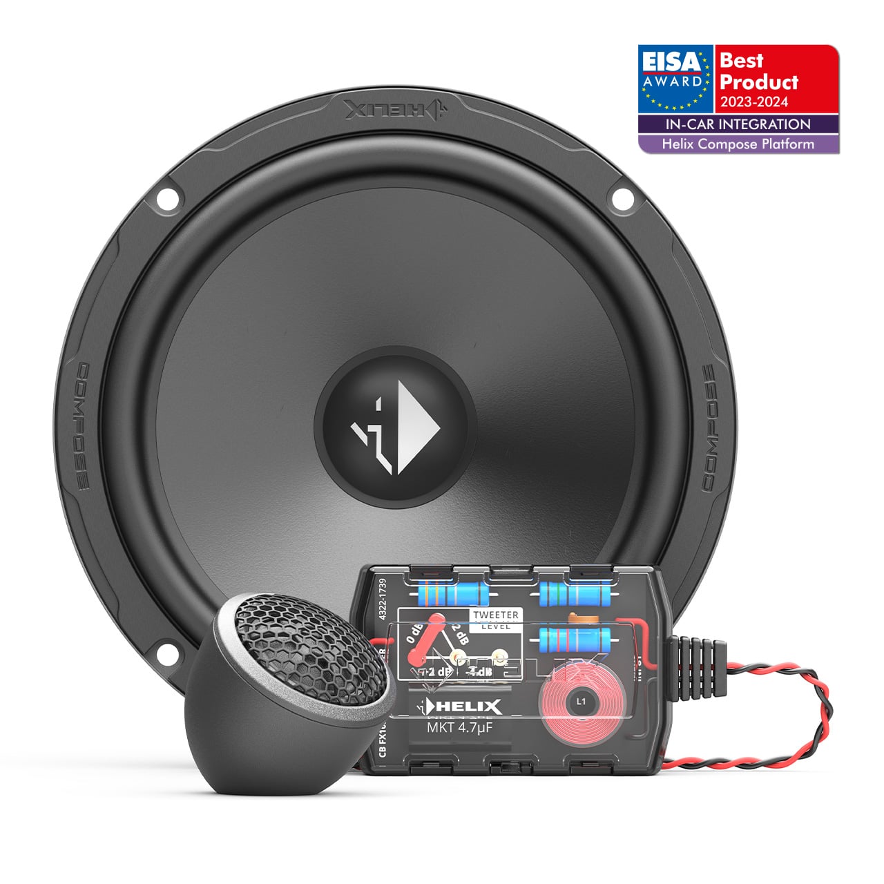 Loa Cánh Ô Tô 2 Way Helix CB K165.2-S3 6.5 Inch 80W 3 Ohm