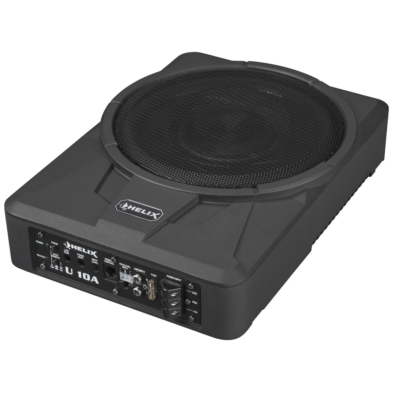 Loa SUB Điện Gầm Ghế Ô Tô Helix U 10A 10 Inch 180W RMS Vỏ Nhôm
