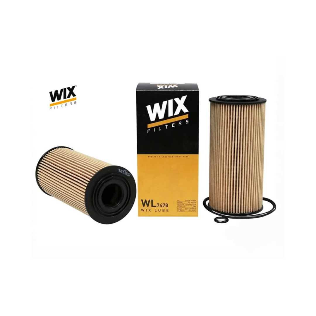 Lọc Nhớt Động Cơ Wix WL7478 Dành Cho Hyundai Santa Fe, ix35, Tucson, Kia Carnival, Sportage, Stinger