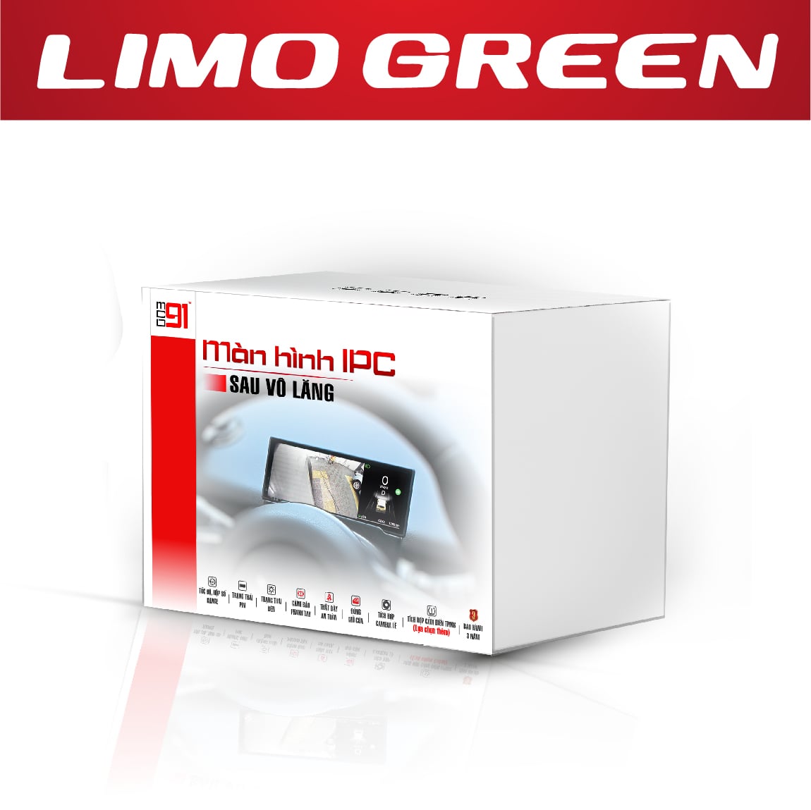 Màn Hình Sau Vô Lăng MCD91 VinFast Limo Green IPC 6.2 Inch - Ảnh phụ