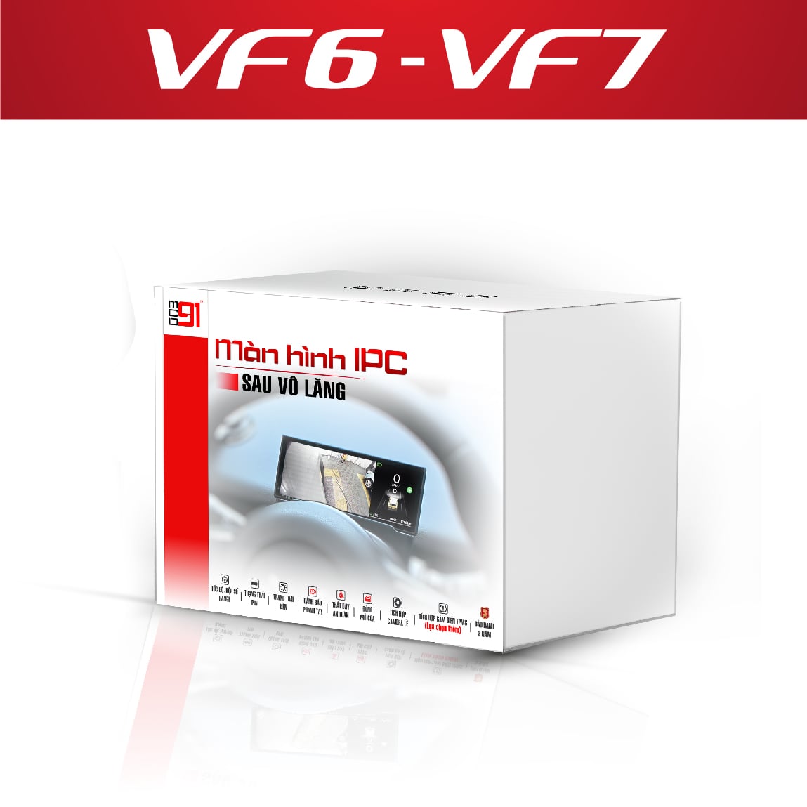 Màn Hình Sau Vô Lăng MCD91 VinFast VF6, VF7 IPC 6.2 Inch - Ảnh phụ