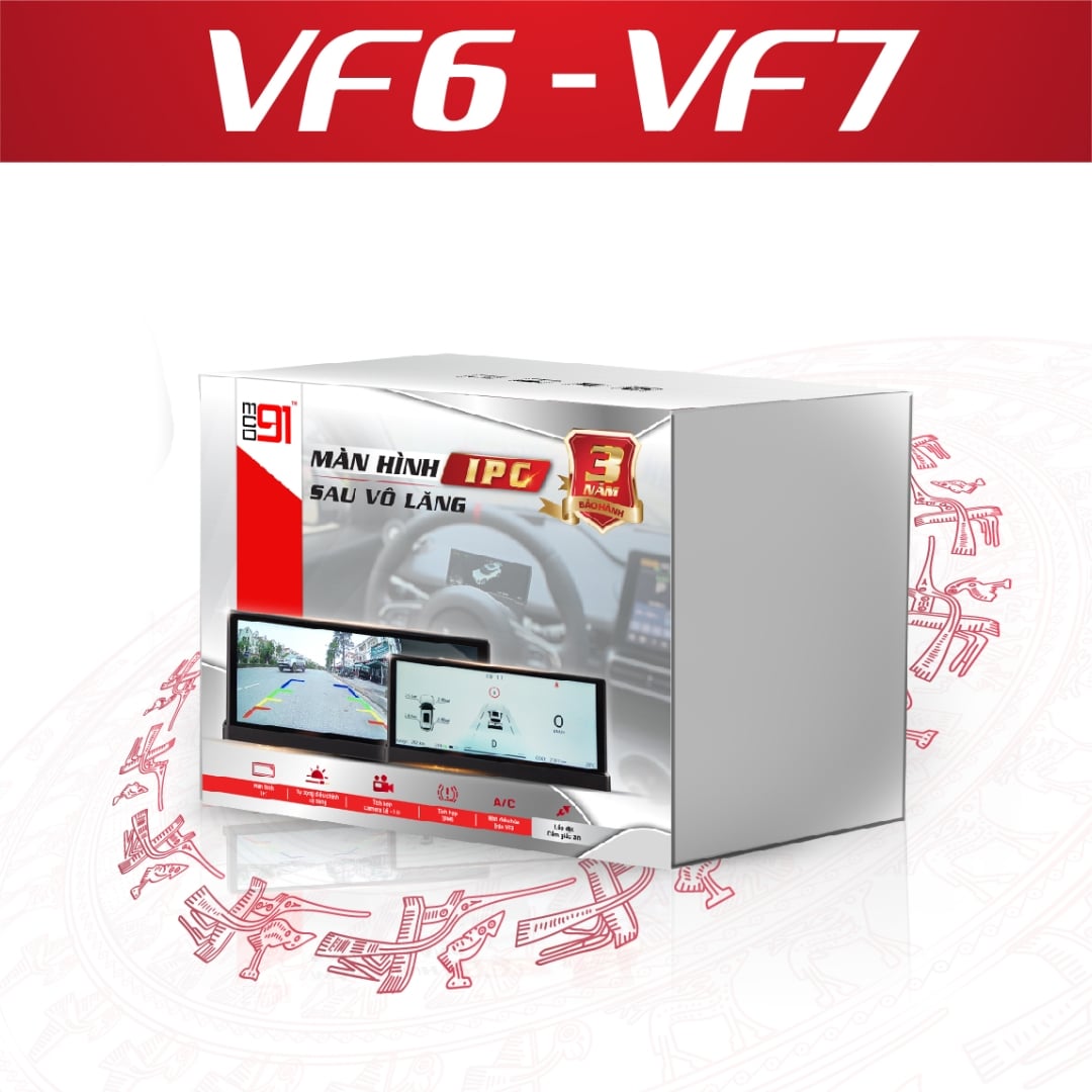 Màn Hình Sau Vô Lăng MCD91 VinFast VF6, VF7 IPC 6.2 Inch