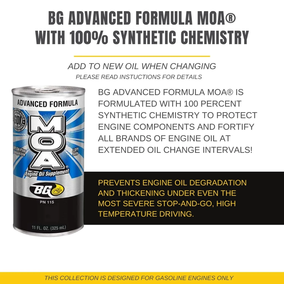Phụ Gia Nano Bảo Vệ Động Cơ Xăng BG MOA (BG Advanced Formula MOA, Mỹ) - Ảnh phụ