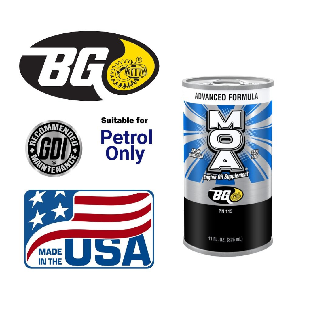 Phụ Gia Nano Bảo Vệ Động Cơ Xăng BG MOA (BG Advanced Formula MOA, Mỹ)