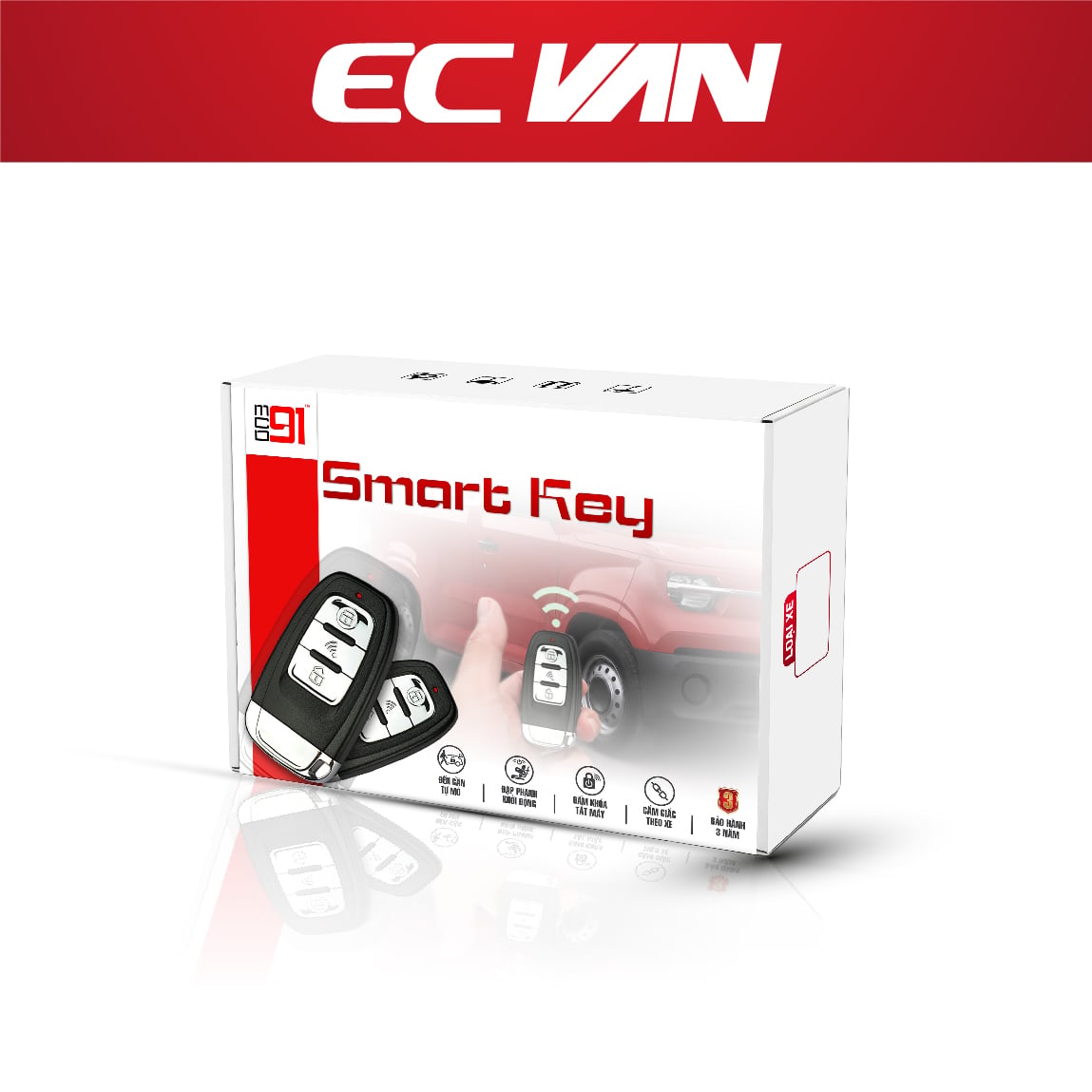 Smartkey Ô Tô MCD91 VinFast EC Van Đạp Phanh Khởi Động
