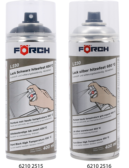 Sơn Chịu Nhiệt Ống Pô Forch L230 650°C 400ml