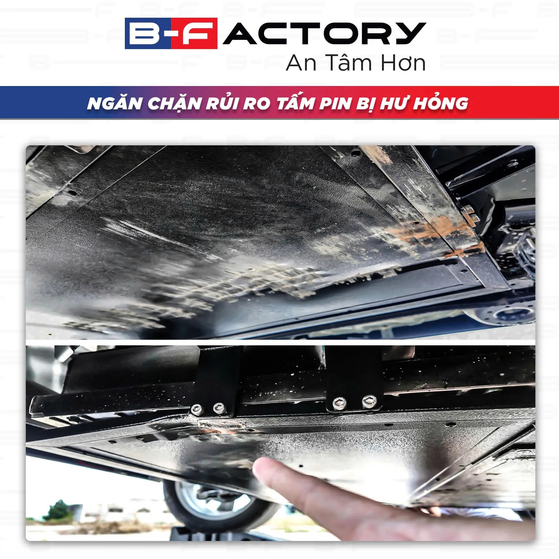 Tấm Bảo Vệ Pin VinFast VF6 2023+ B-Factory 2 Lớp Cho VF6 Và VF6 Plus - Ảnh phụ