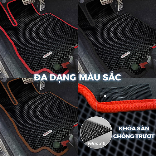 Thảm Sàn Ô Tô Medicar - Bộ 3 Hàng Ghế, Lót Cốp, Lưng Ghế