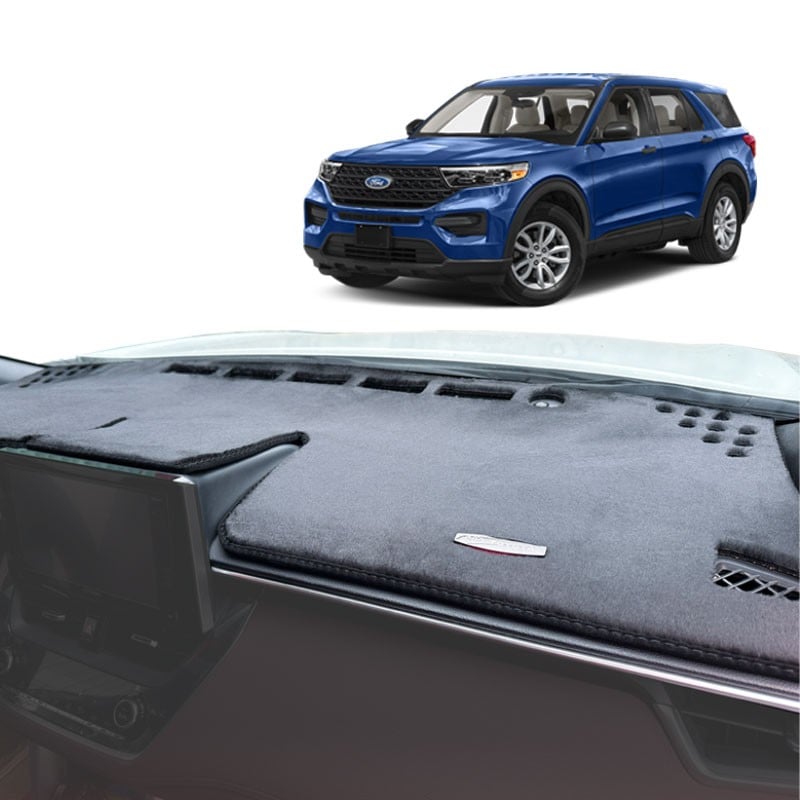 Thảm Taplo Ô Tô Ford Explorer 2016–2019 Nhung, Carbon - Ảnh phụ