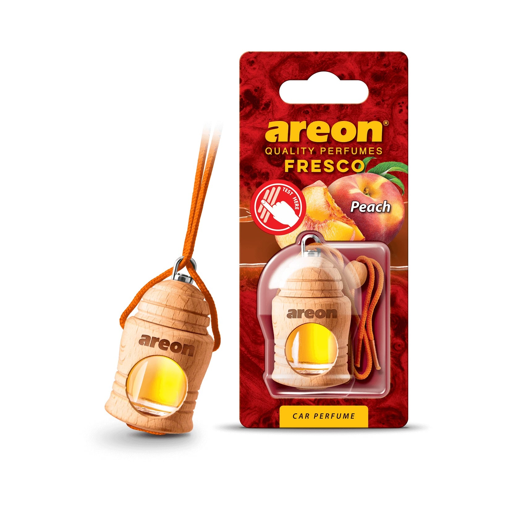 Tinh Dầu Treo Xe Ô Tô Areon Fresco Peach Hương Đào