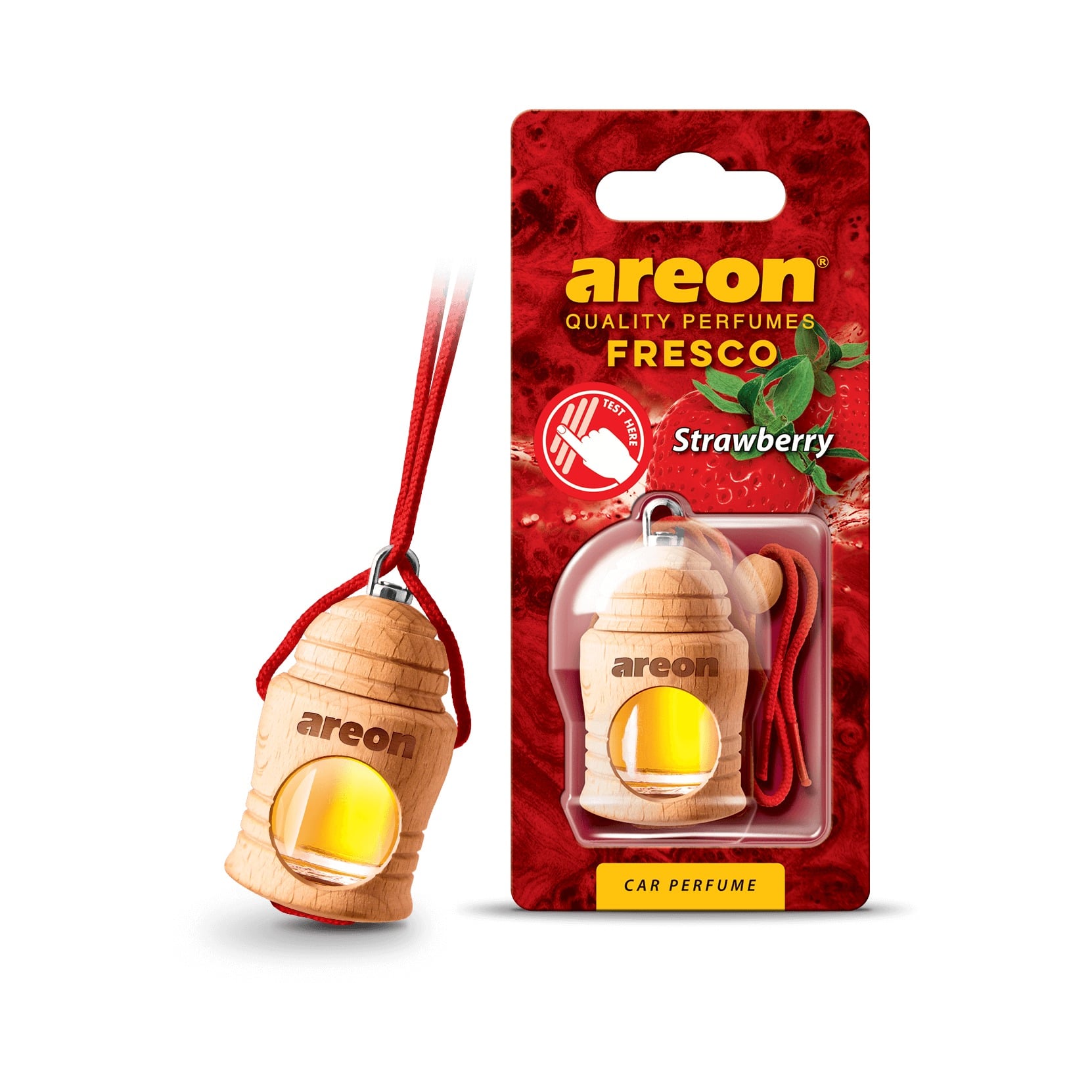 Tinh Dầu Treo Xe Ô Tô Areon Fresco Strawberry Hương Dâu Tây