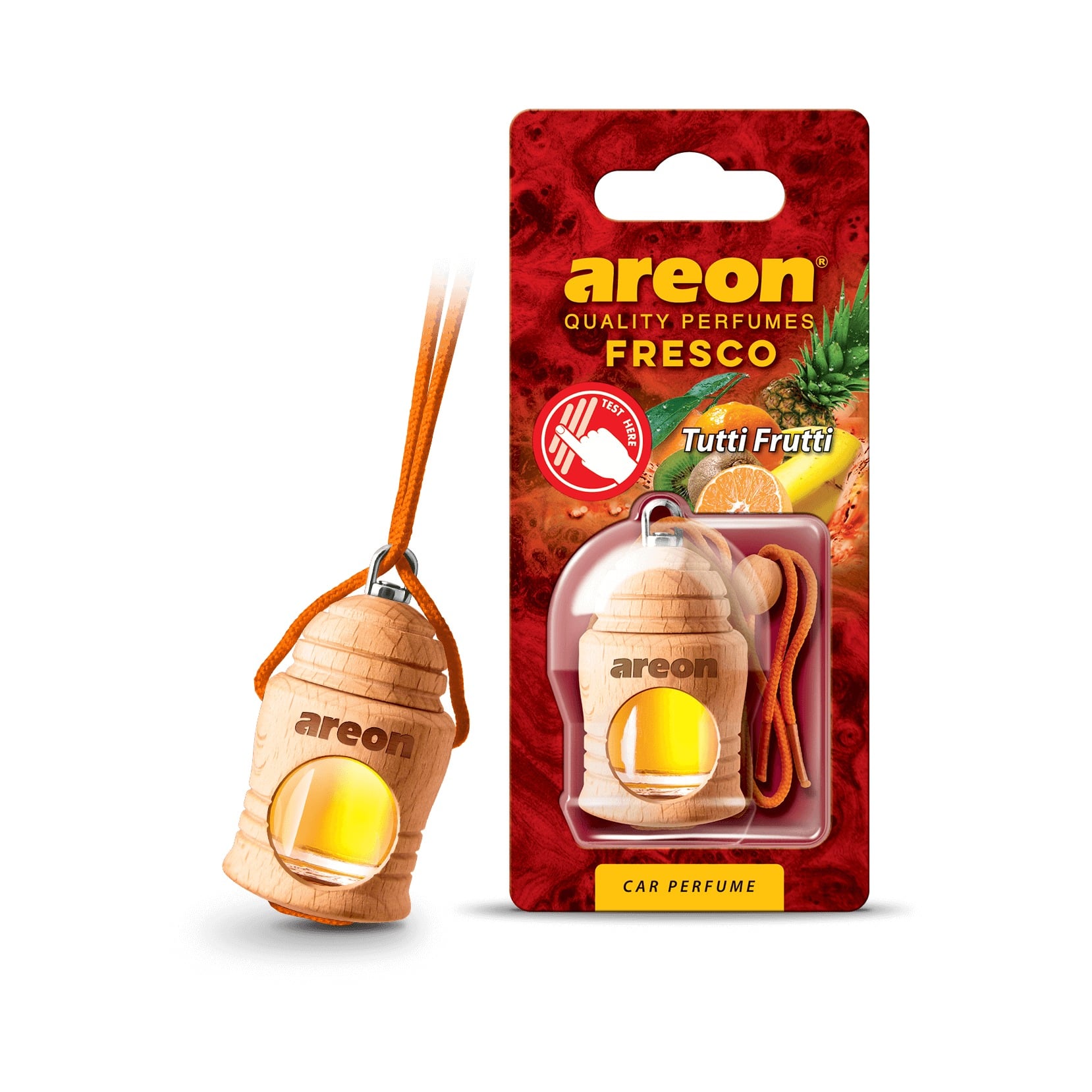 Tinh Dầu Treo Xe Ô Tô Areon Fresco Tutti Frutti Hương Trái Cây
