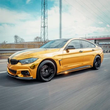 Yellow Gold Chrome (CHM02-HD) Vinyl Wrap - Ảnh phụ